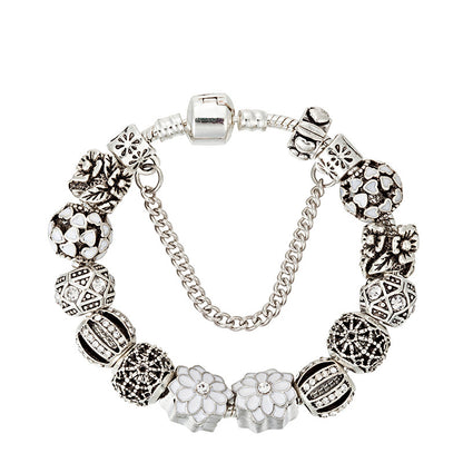 Crystal Enamel Beads Charm Beads Bracelet