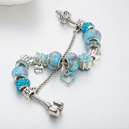 Crystal Enamel Beads Charm Beads Bracelet