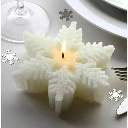 Christmas Snowflake Candle Silicone