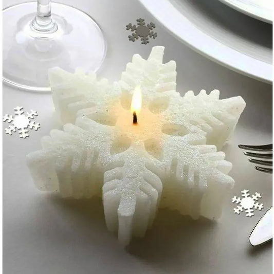 Christmas Snowflake Candle Silicone