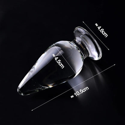 Crystal Glass Butt Plug Vagina Anal Dildo Pleasure Toy