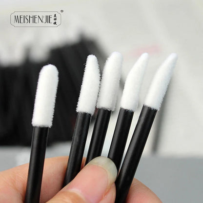 50 Pcs Disposable Lip Brush Eyelash Makeups Brushes