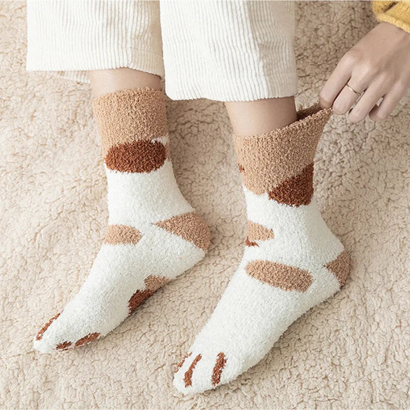 Kawaii Cartoon White Socks for Women