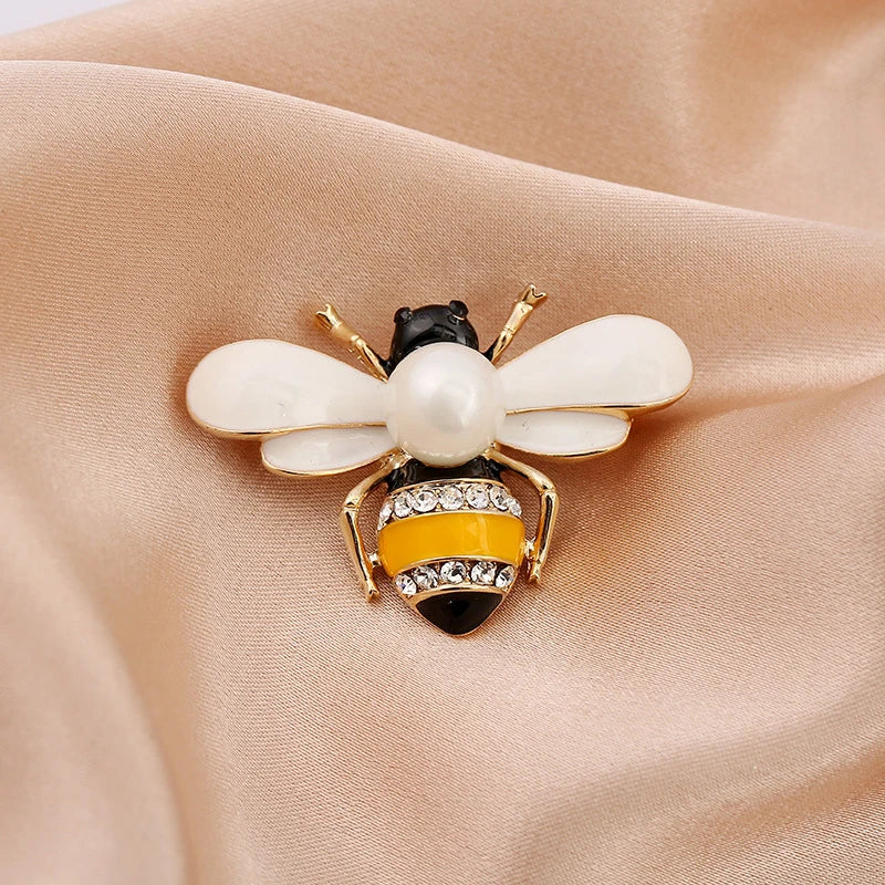 Cute Rhinestone Bee Brooch Women Party Accessories
