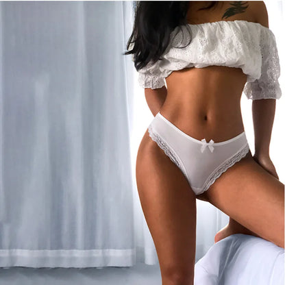 Ice Silk Mesh Lace Sexy Women's Underwear/Panties