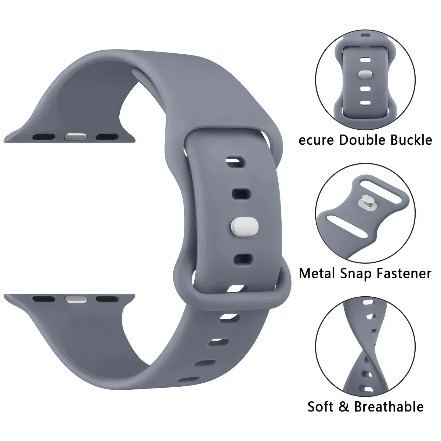 Soft Silicone Band/Straps for Apple Watch