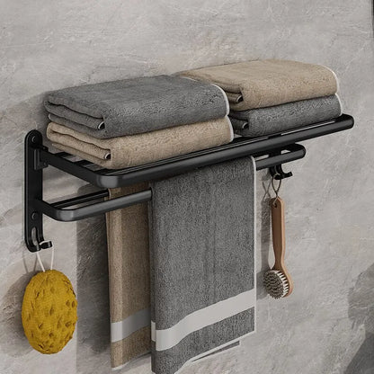 Matte Black Towel Shelf