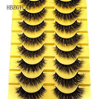 38 Styles 10 pairs natural long 3D mink false eyelashes