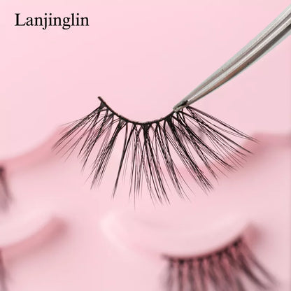 Half Eye 3/5 Pairs Faux Mink Lashes Reusable