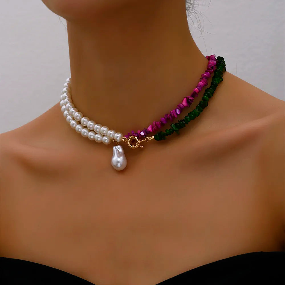 Trend Elegant Wedding Big Pearl Necklace