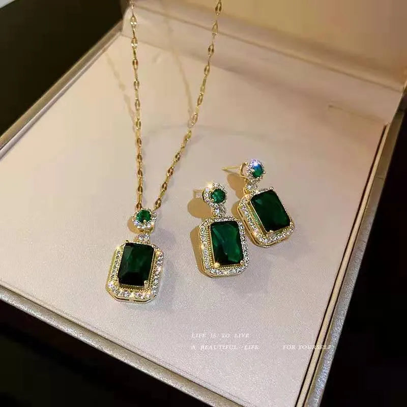 3-piece Set Luxury Necklace Earrings Ring Set