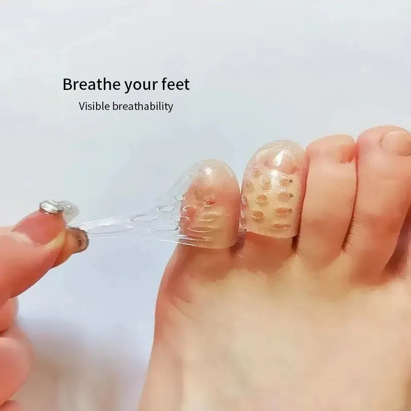 10Pcs Silicone Toe Caps Anti-Friction Breathable Toe Protector
