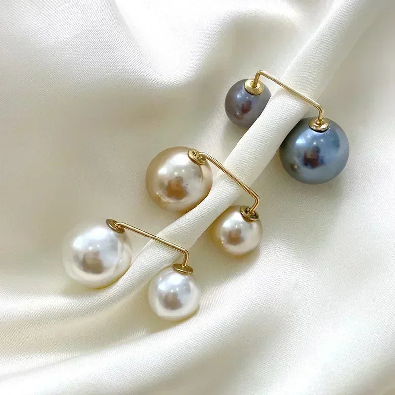 Double Pearl Brooch Pins