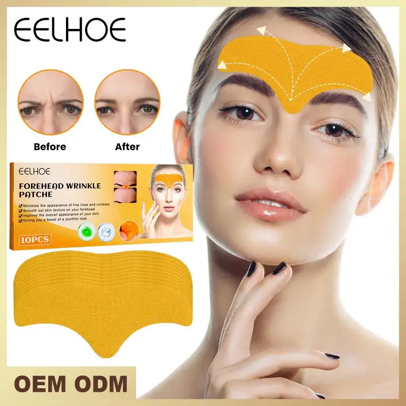 10 pcs Anti-wrinkle Forehead Line Removal Gel Patch Firming Mask