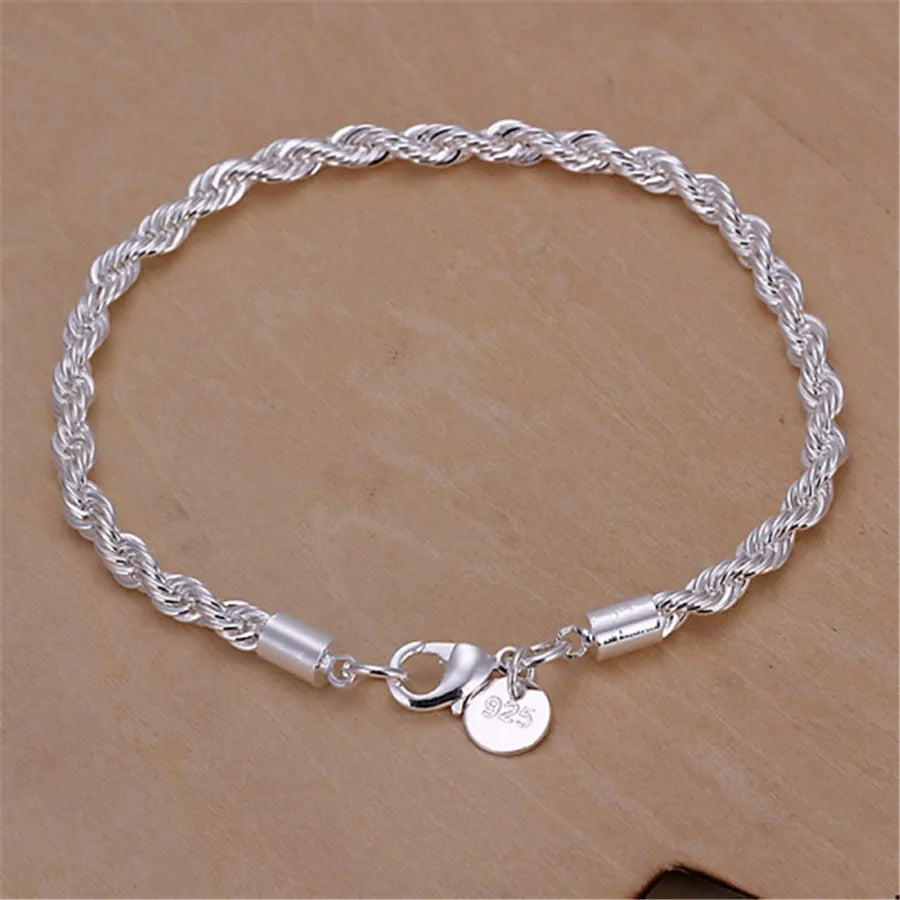 High Quality Silver Color 4MM women chain