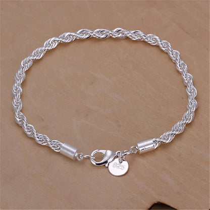 High Quality Silver Color 4MM women chain
