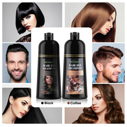 Organic Natural Fast Hair Dye Black Shampoo 500ml