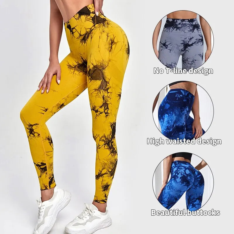 Hot Sale Tie Dye Yoga Pants