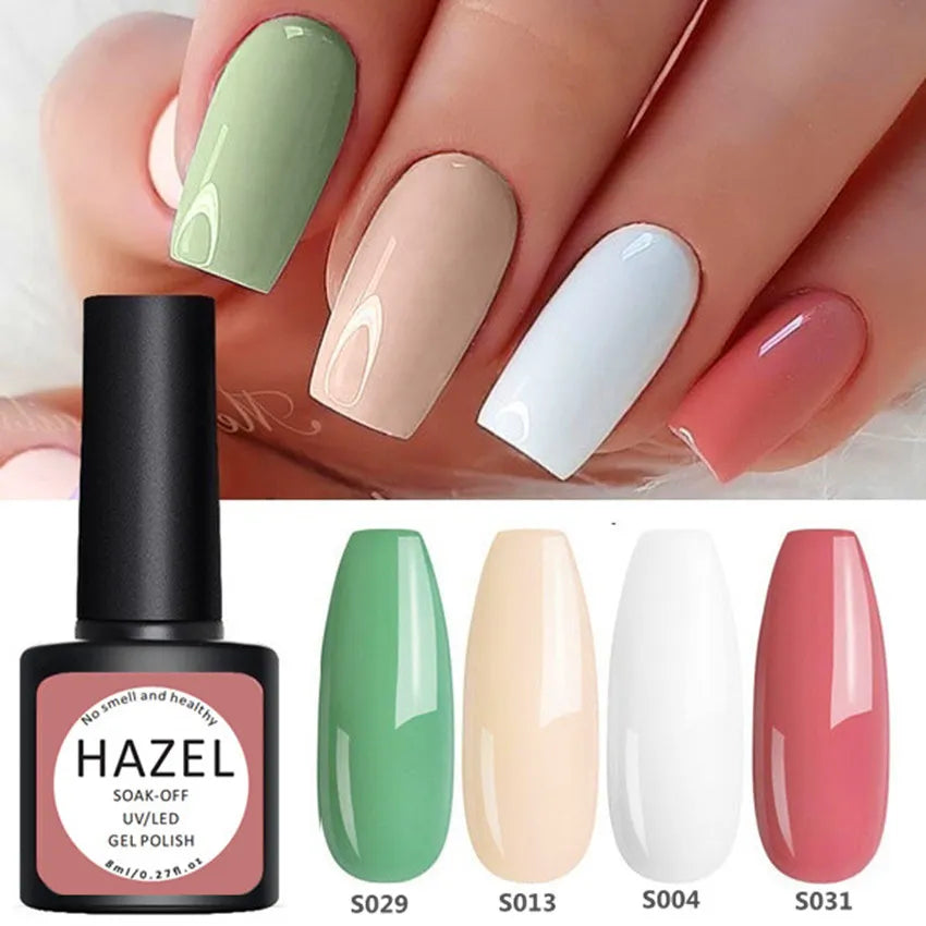 HAZEL UV Gel Polish One Step Soak off Organic UV LED Nail