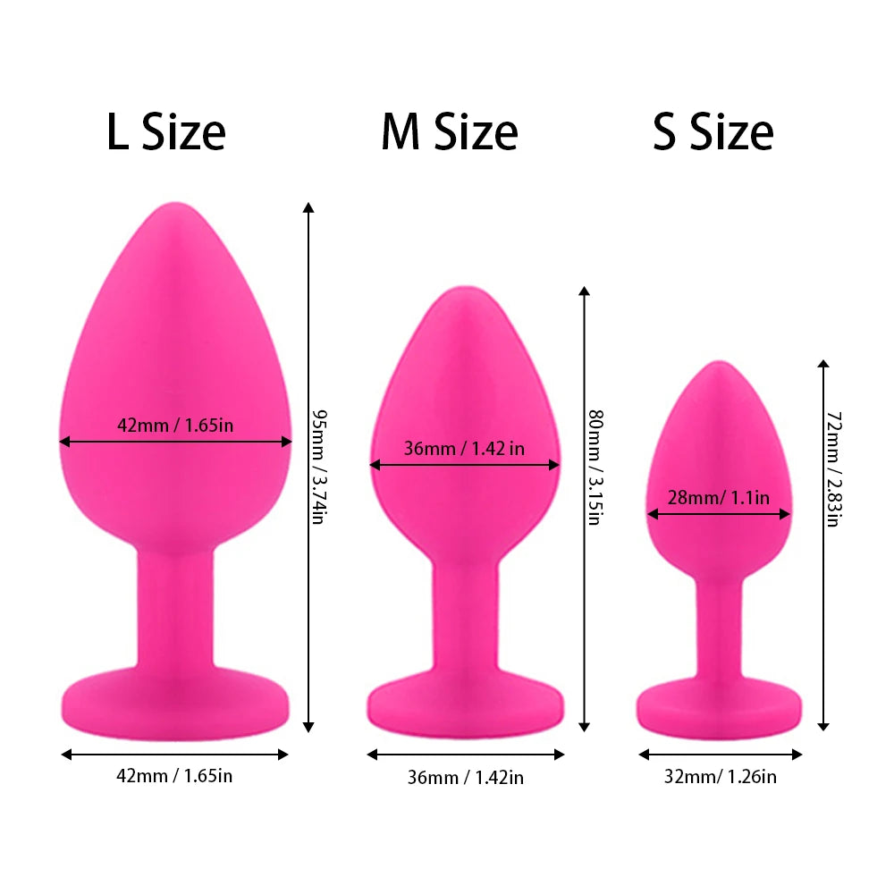 Adult Silicone Jewelry Anal Trainer