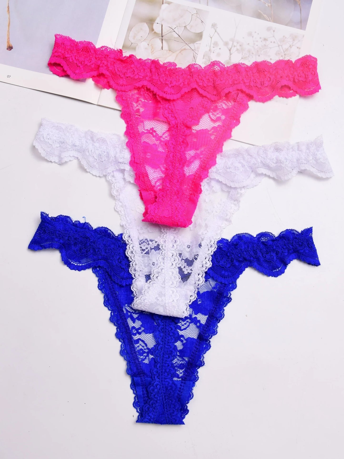 1Pcs Lace Women's Sexy Thongs G-string Underwear Panties