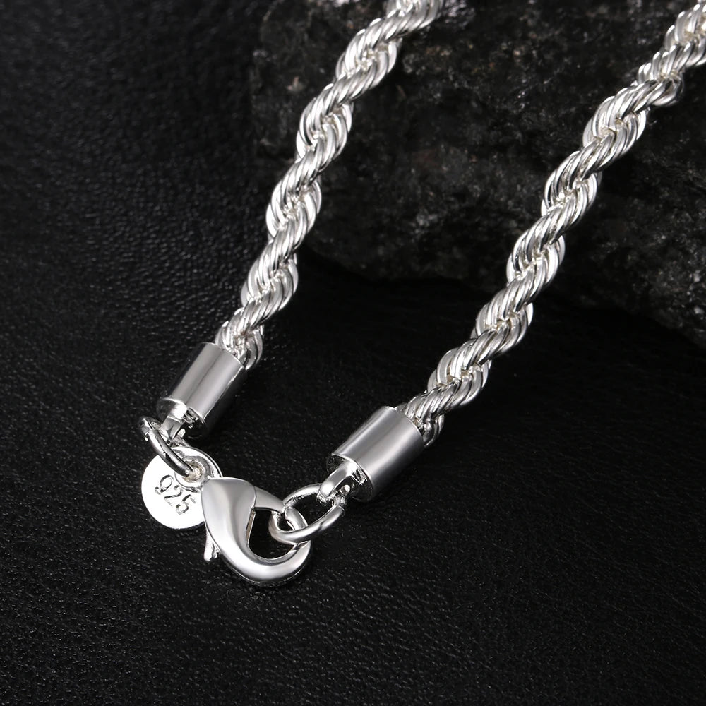 High Quality Silver Color 4MM women chain