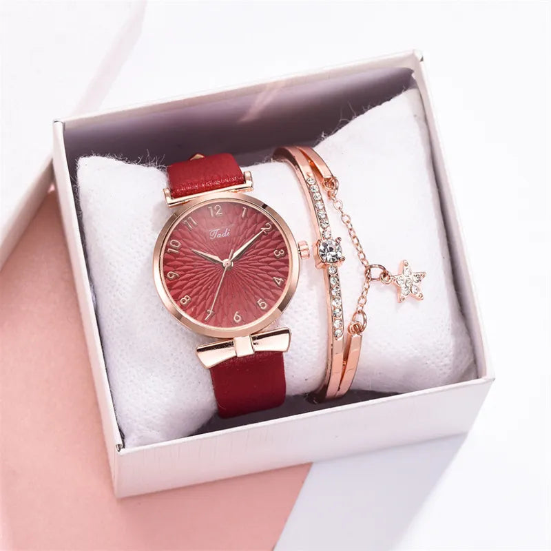 2pcs Set Luxury Women Bracelet with Watches