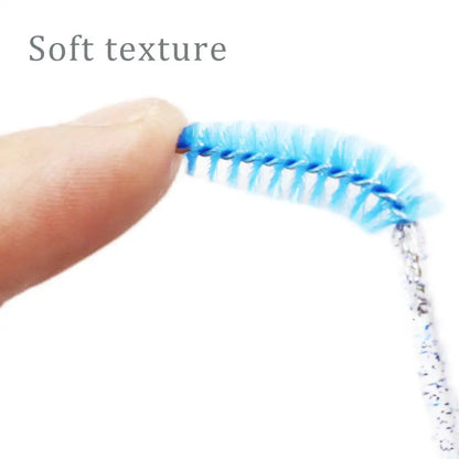 Disposable Crystal Eyelashes Brush Comb 50Pcs