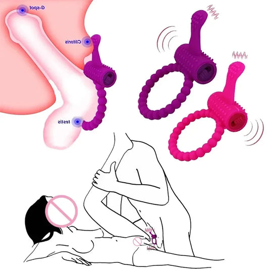 Couple Pleasure Ring Vibrator Sex Toys
