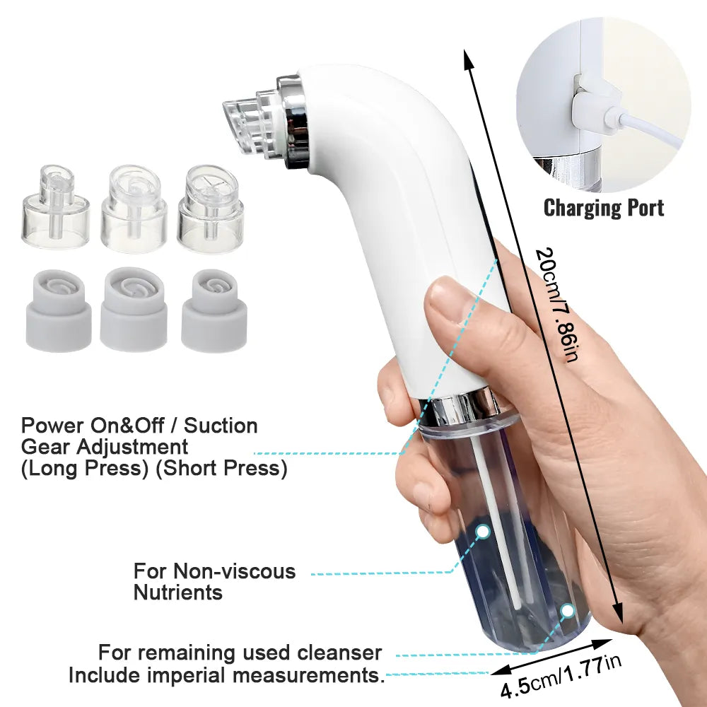 Blackhead Remover Pore Face Cleaner USB Rechargeable