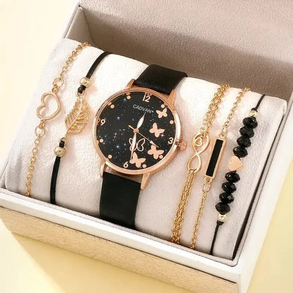 Casual Leather Belt Watches Ladies