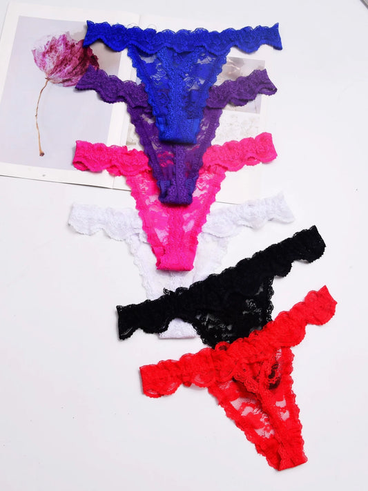 1Pcs Lace Women's Sexy Thongs G-string Underwear Panties