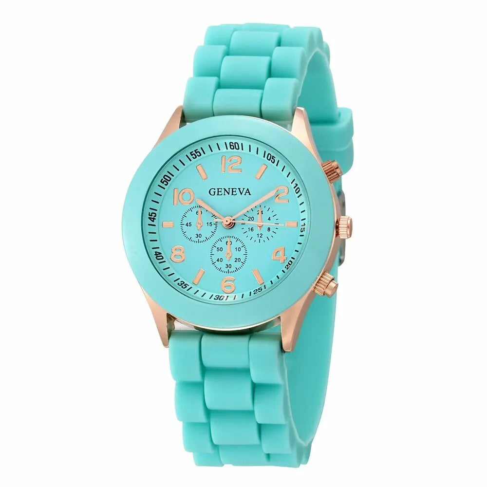 Luxury Brand Women's Watch with Silicone Strap