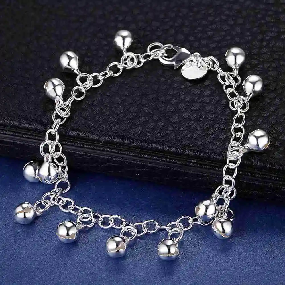 New Arrival Sterling Silver Bead Heart Romance Bracelet Chain