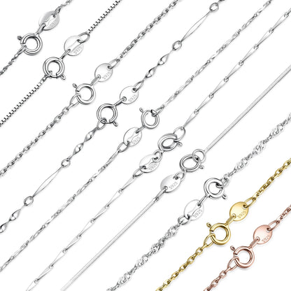 Real Sterling Silver Necklace Chains