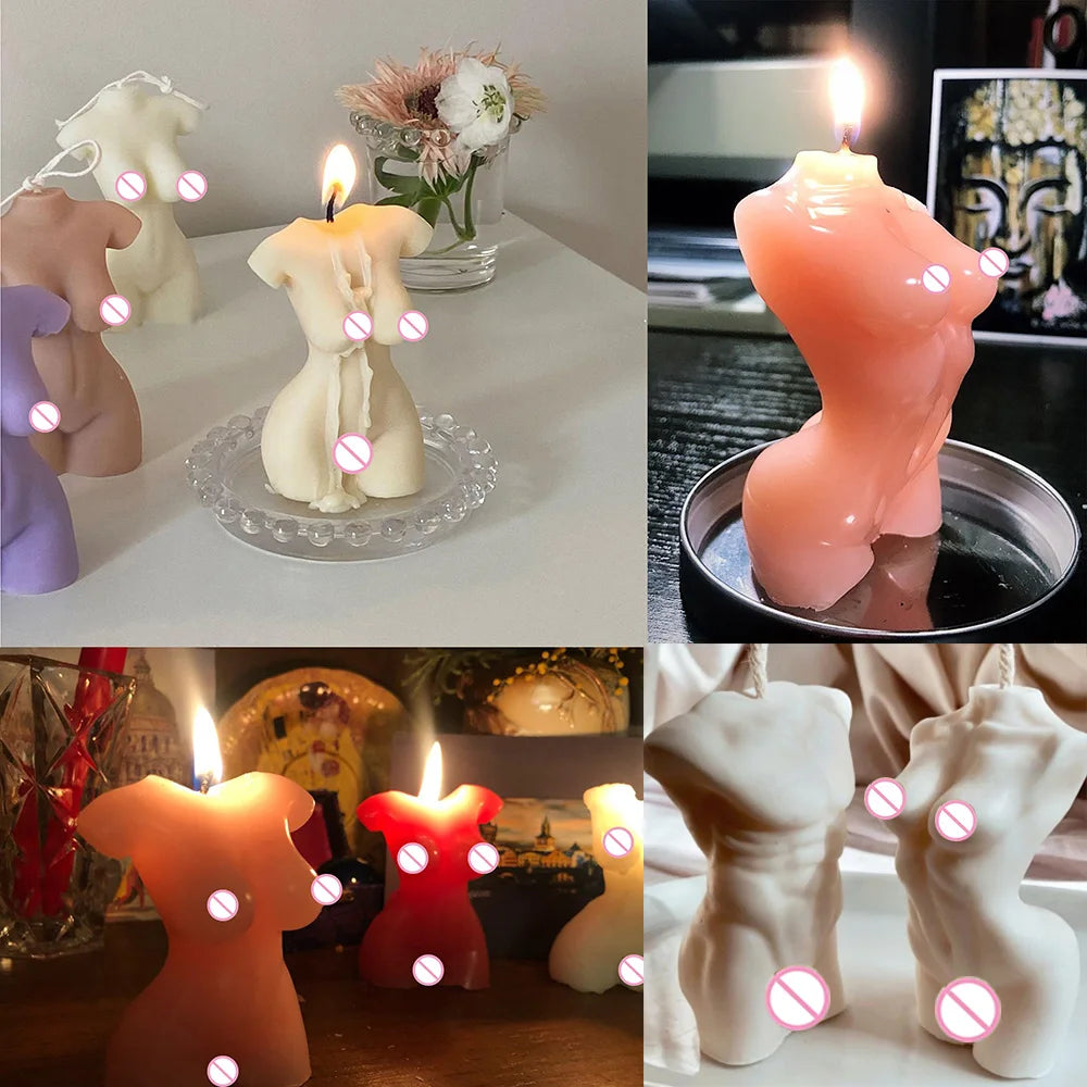 3D Body Silicone Candle